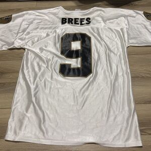 New Orleans‎ Saints Drew Brees #9 Reebok NFL Team Apparel Jersey Large White